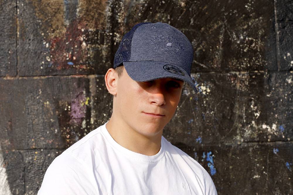 Smith & Miller Pico Rivera Unisex Trucker Cap, heather navy Wochenangebot