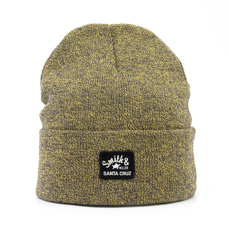 Smith & Miller Iduna Beanie, anthracite_mustard Günstiger Verkauf