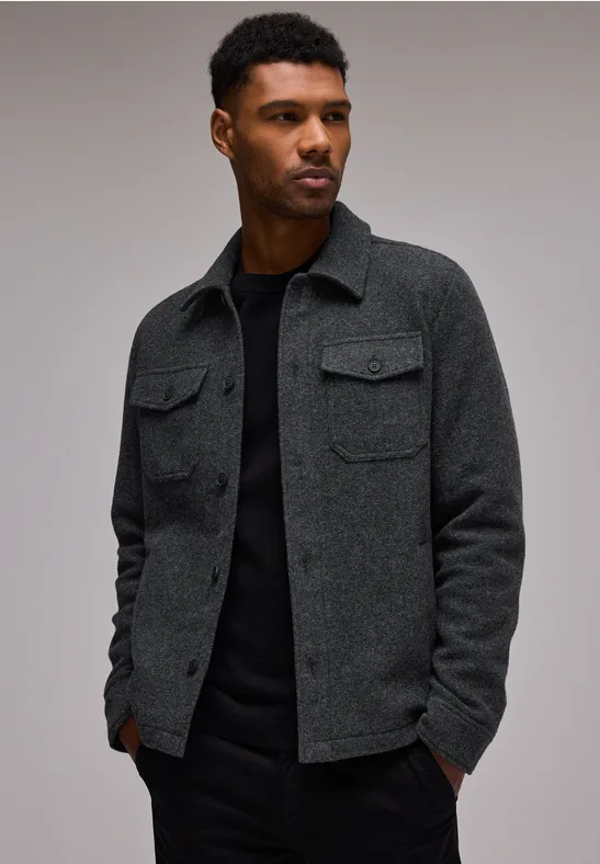 Street One Overshirt in Woll-Optik Osterangebot
