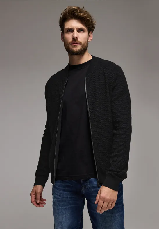 Street One Strukturjacke mit Zipper Große Rabatte