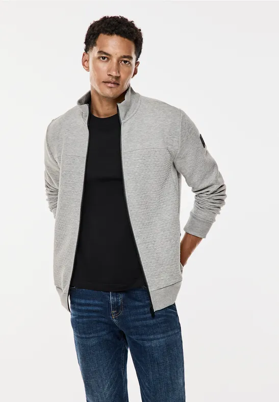 Street One Sweatjacke mit Materialmix VIP-Rabatte