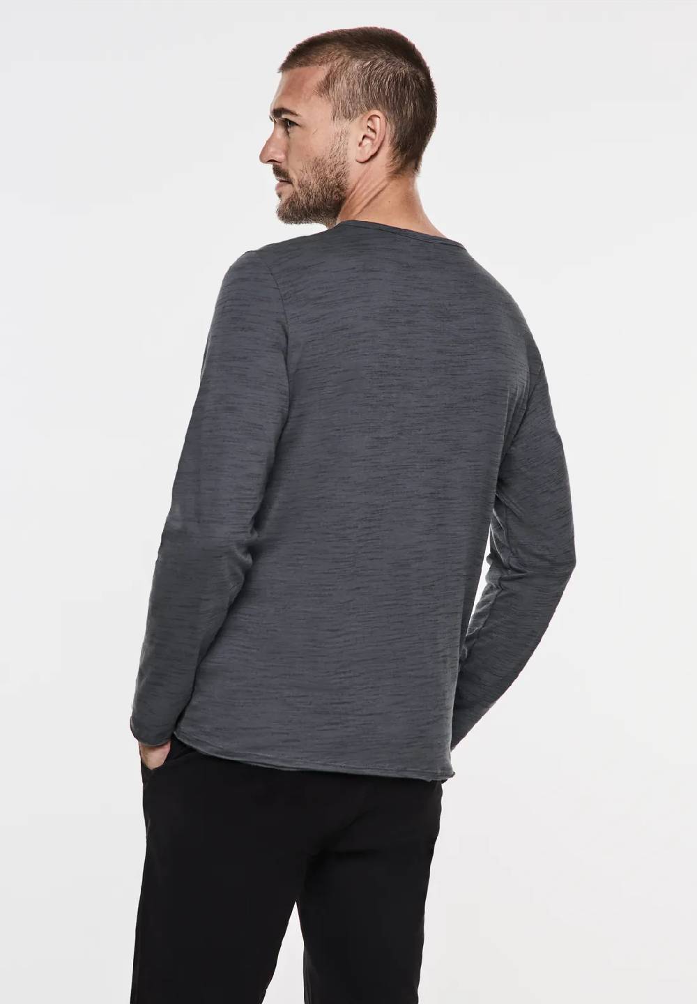 Street One Melange V-Neck Longsleeve Letzter Tag