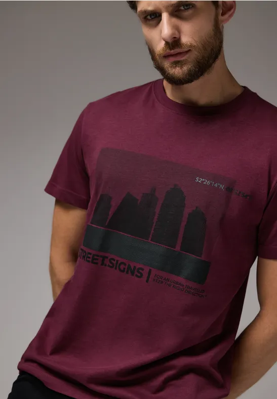 Street One T-Shirt mit Skyline-Print Vierteljährliche Förderung