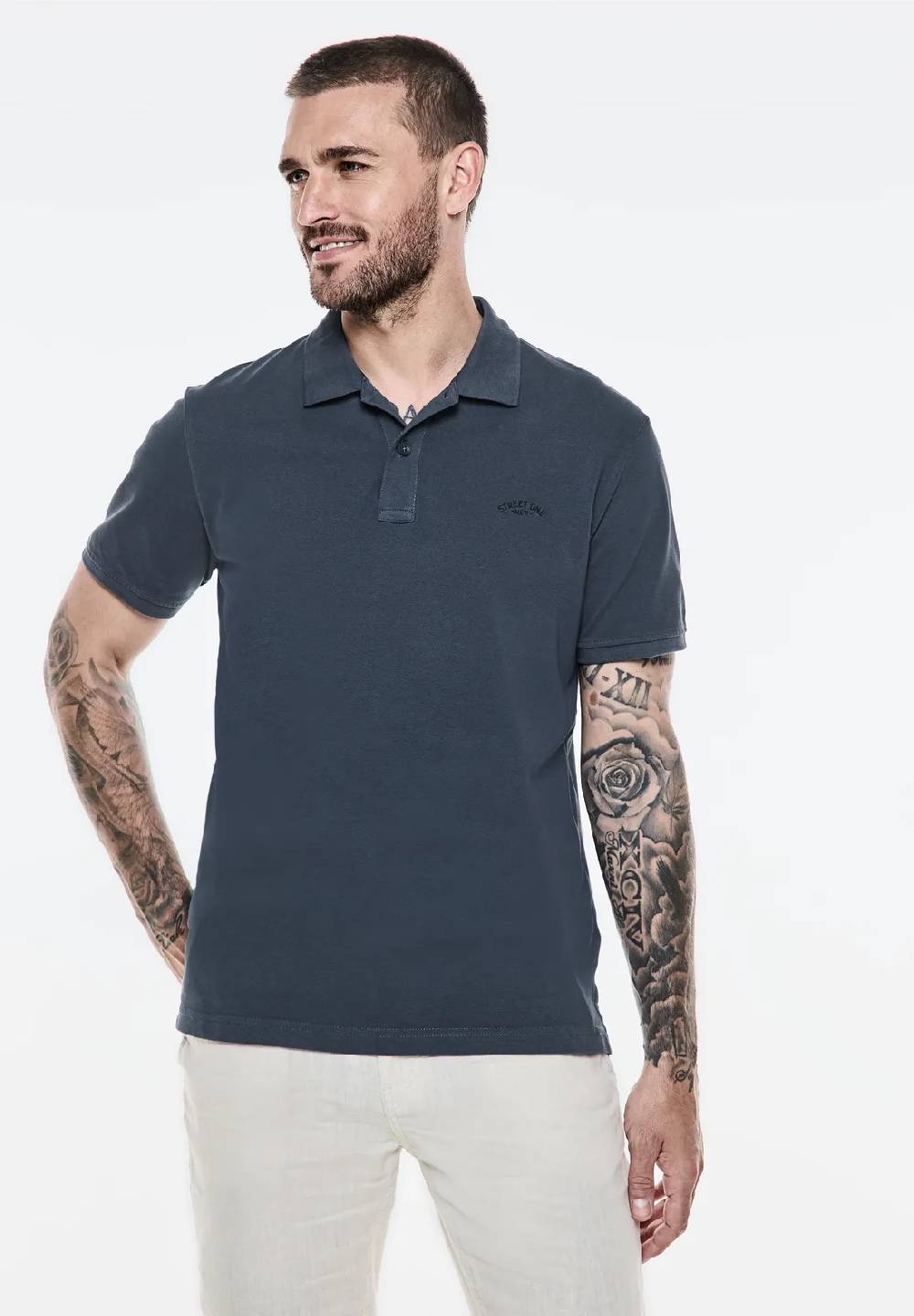 Street One Gewaschenes Poloshirt Exklusivangebot