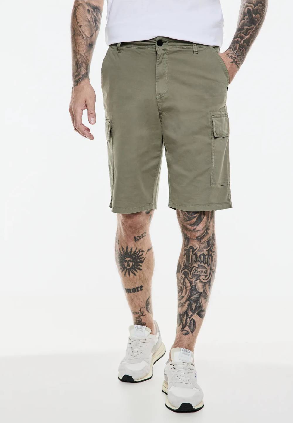 Street One Stretch Twill Cargo Shorts Black Friday