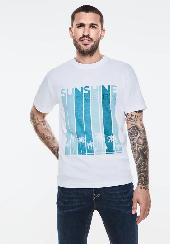 Street One T-Shirt mit Frontprint Weihnachtsangebot
