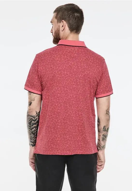 Street One Piquée Poloshirt mit Print Osterangebot
