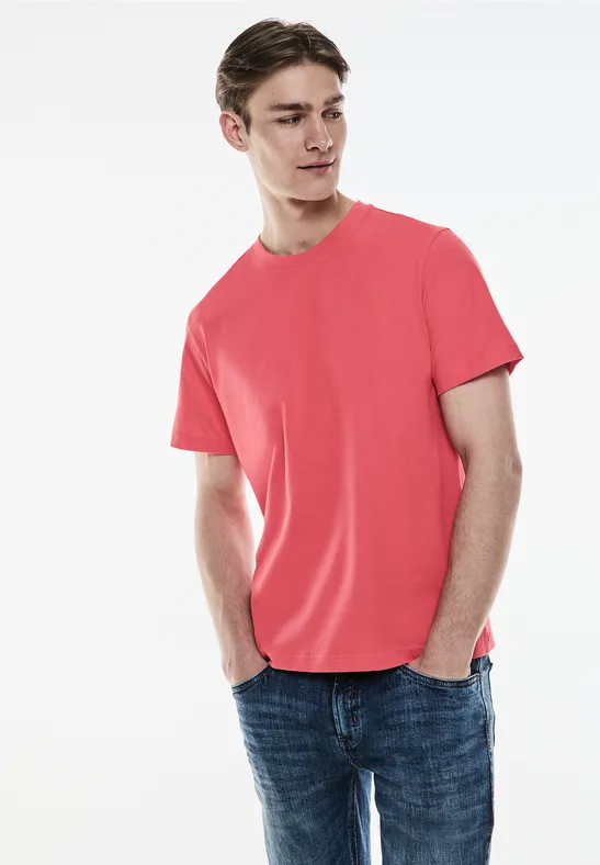 Street One Basic T-Shirt in Unifarbe Große Rabatte