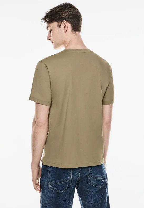 Street One Basic T-Shirt in Unifarbe Neuheiten