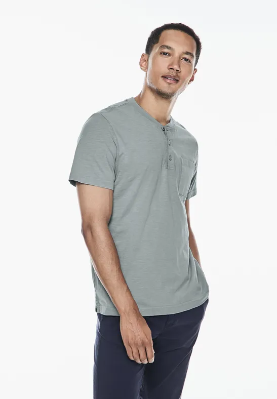 Street One Garment dye Henley Shirt Sonderangebote