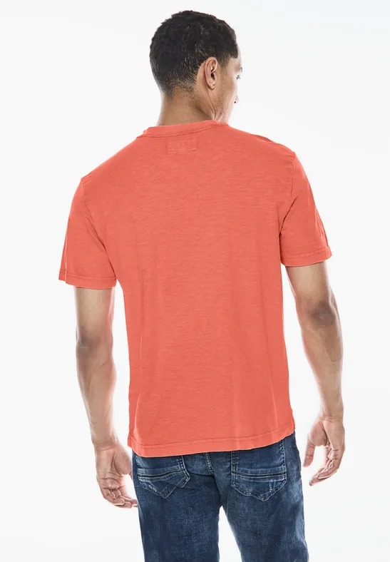 Street One Garment dye Henley Shirt Riesige Ersparnisse