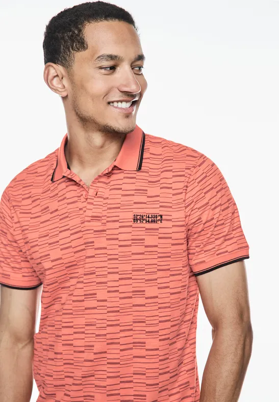 Street One Slub Jersey Poloshirt Tiefpreis