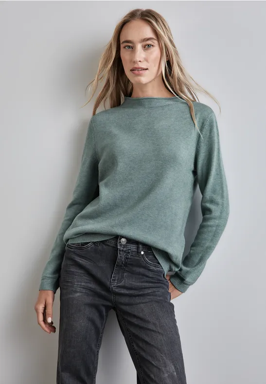 Street One Pullover mit gerolltem Saum JETZT KAUFEN