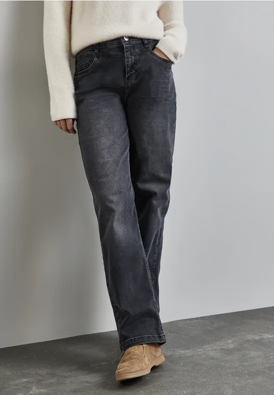 Street One Straight Leg Jeans Sonderangebot der Fabrik