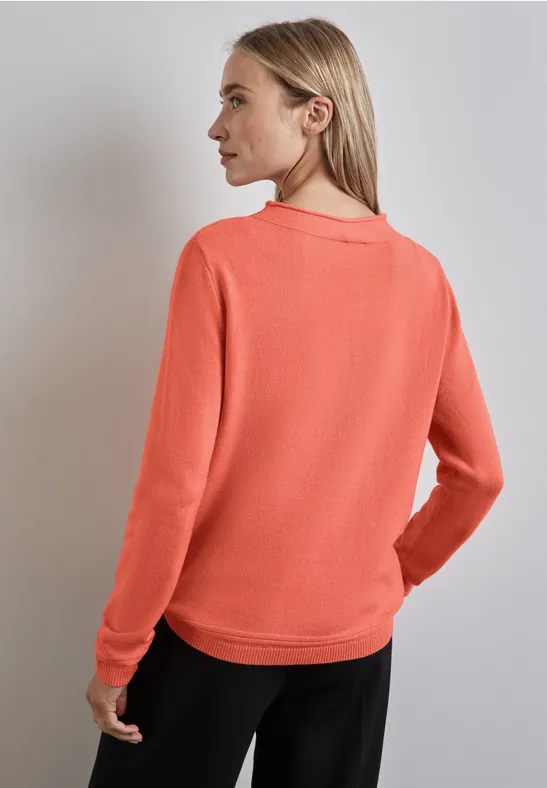 Street One Pullover mit gerolltem Saum Kostenloser Versand international