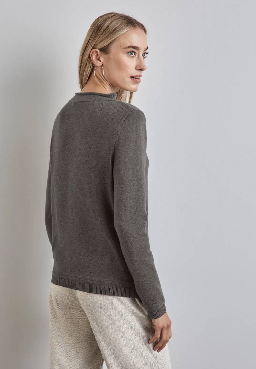 Street One Pullover mit gerolltem Saum Speichern exportieren