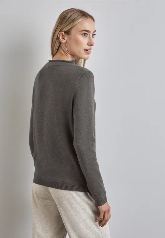 Street One Pullover mit gerolltem Saum Speichern exportieren