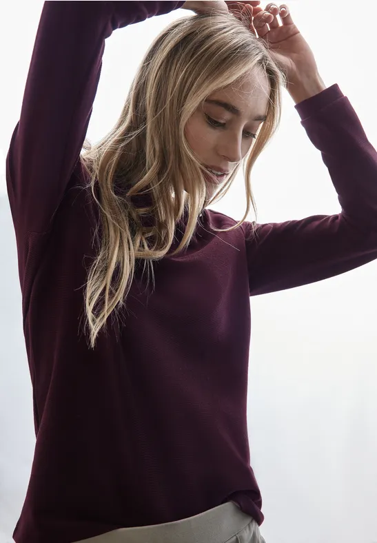 Street One Turtleneck Struktur-Shirt Limitierter Zeitrabatt