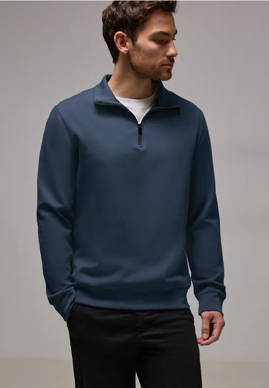 Street One Stretch Halfzip Sweater Online Shopping
