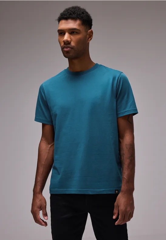 Street One Basic T-Shirt in Unifarbe Exklusive Angebote