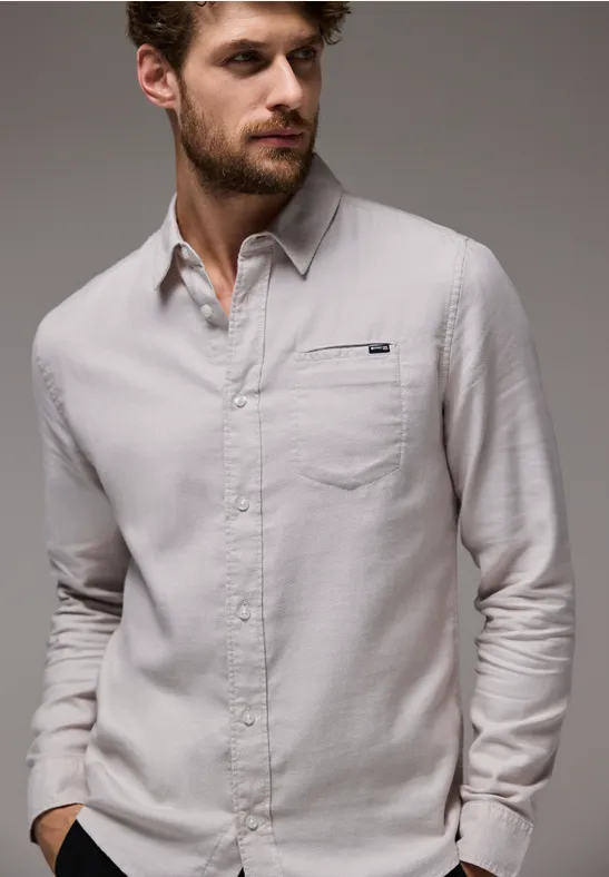 Street One Strukturhemd im Slim Fit Bis zu 60% Rabatt