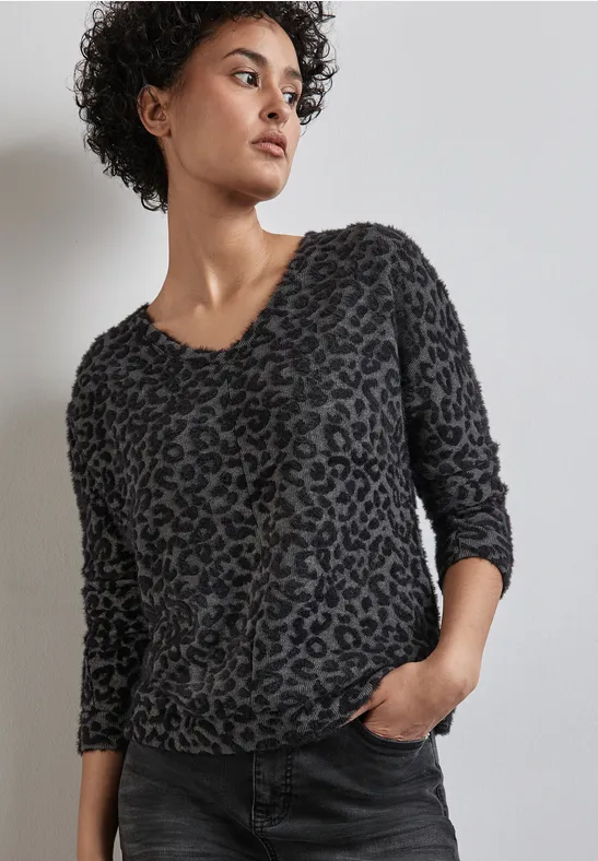 Street One Shirt mit Leo-Muster Discount Store für neue Produkte