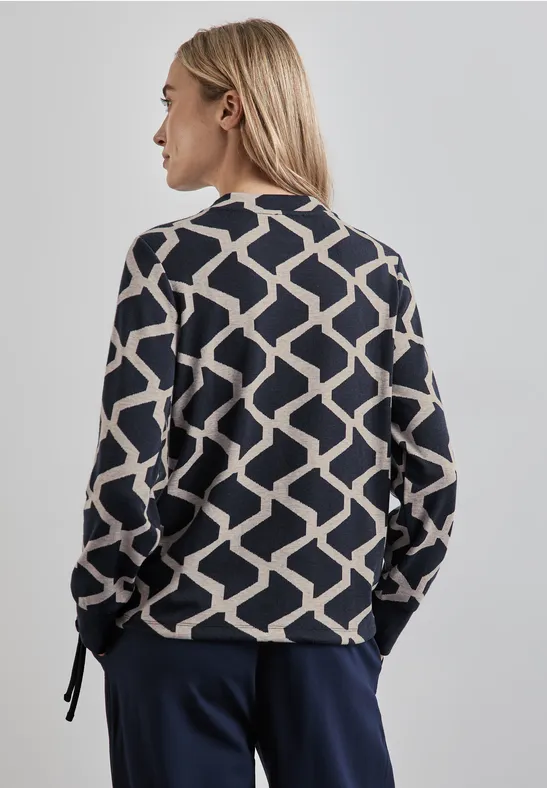 Street One Jaquard Langarmshirt Riesige Rabatte