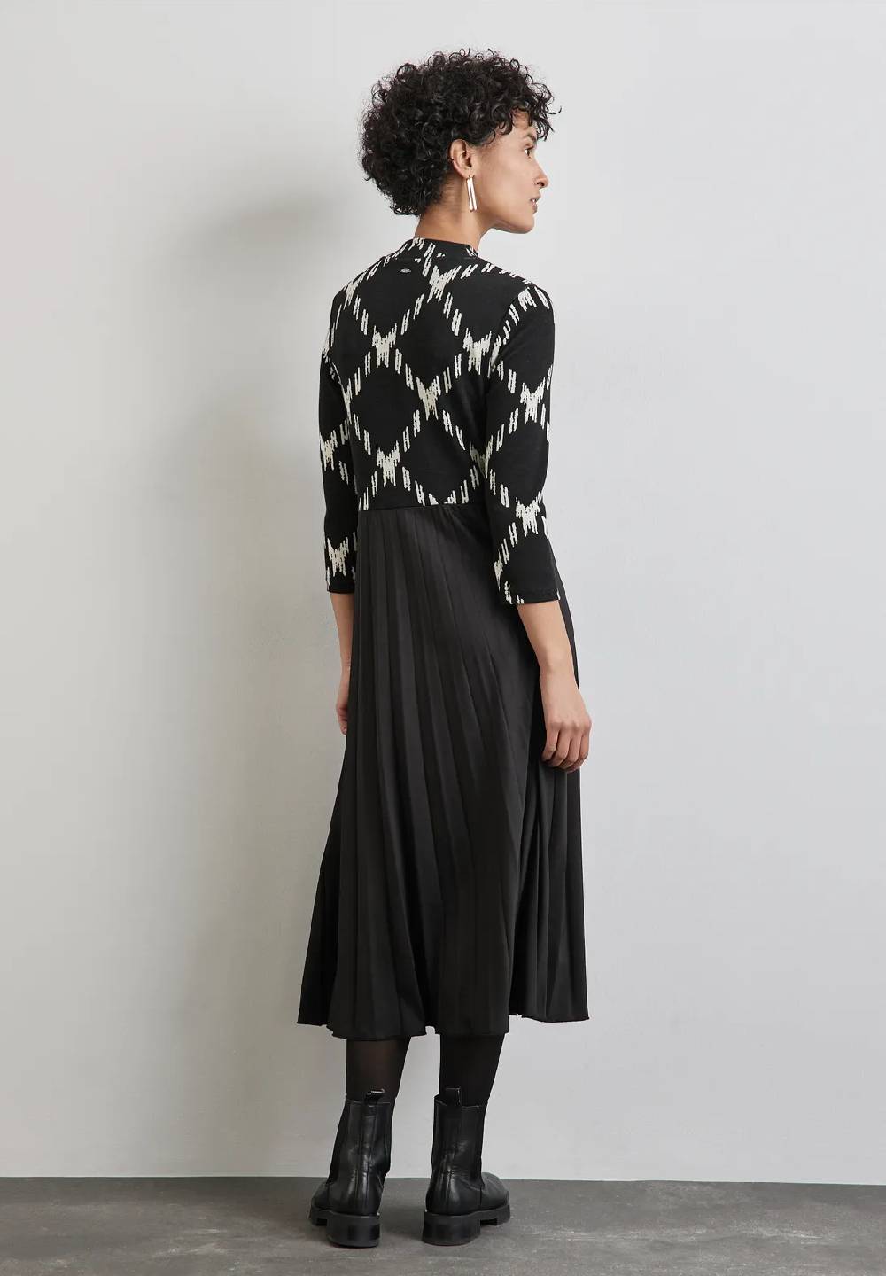 Street One Gemustertes Midi-Kleid Verkauf