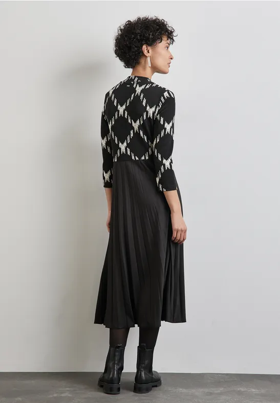 Street One Gemustertes Midi-Kleid Verkauf