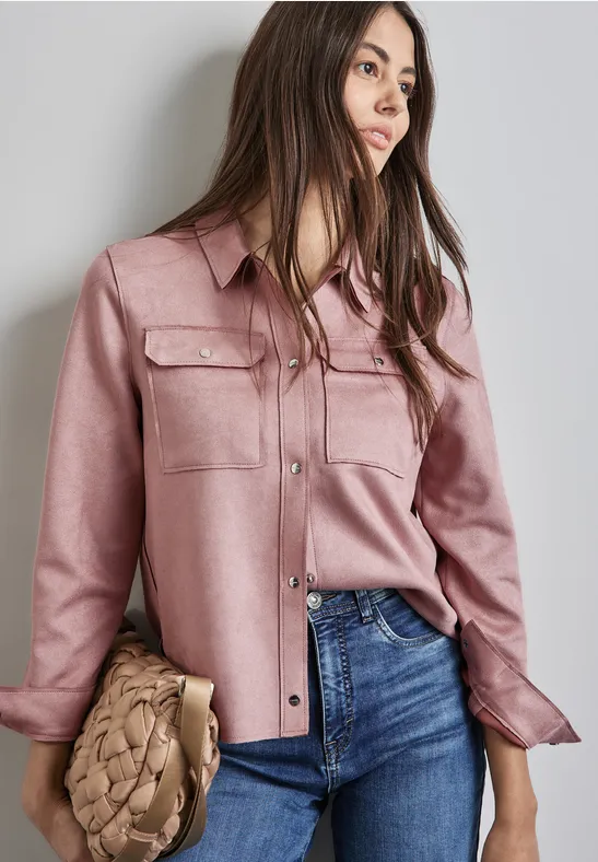 Street One Overshirt im Velours-Look Angebote