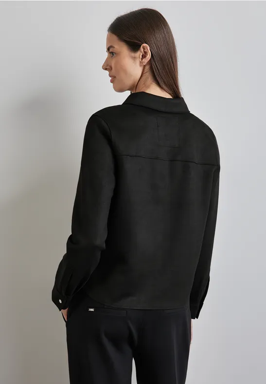 Street One Overshirt im Velours-Look Fabrik Onlineshop