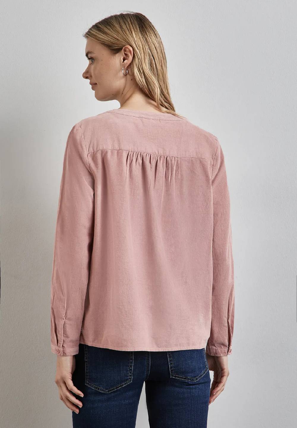 Street One Cord-Bluse mit Knopfleiste Begrenztes Angebot