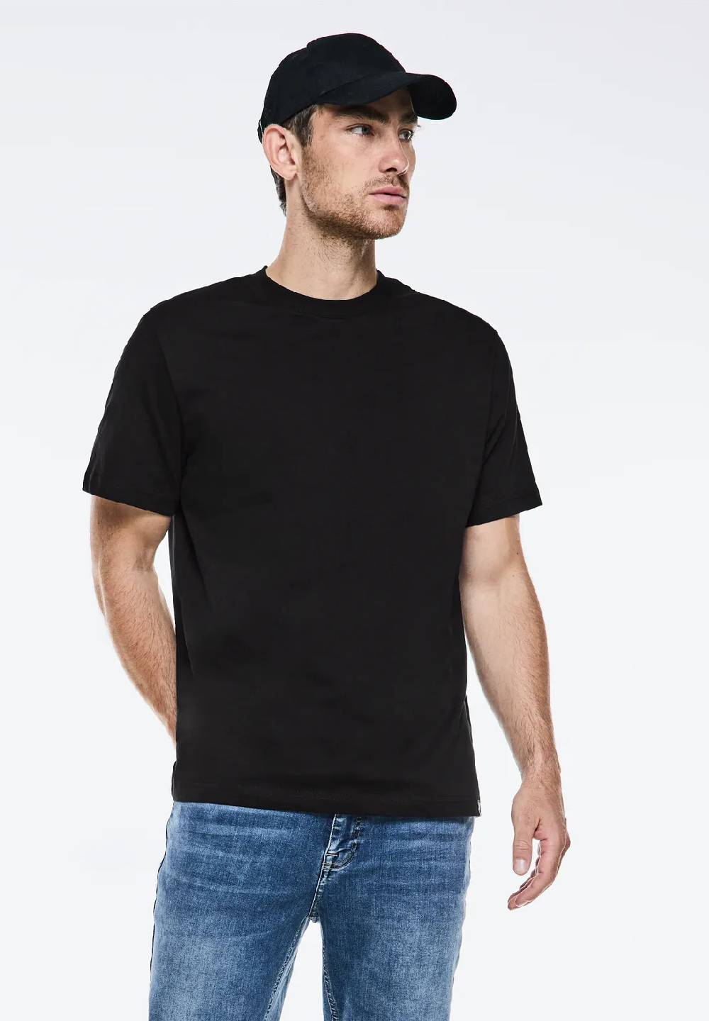 Street One Basic T-Shirt in Unifarbe Black Friday