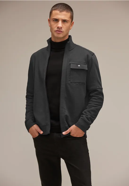 Street One Sweatjacke mit Stehkragen Letzte 2 Tage