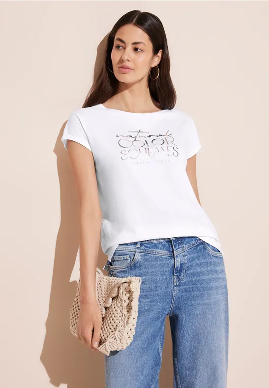 Street One T-Shirt mit Wording Begrenzt auf 3 Tage