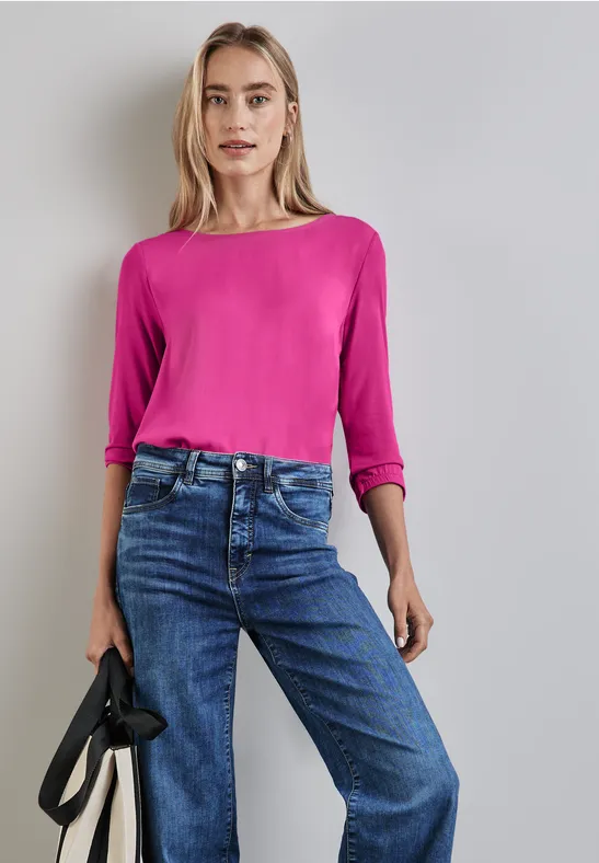 Street One Materialmix-Shirt Verkauf