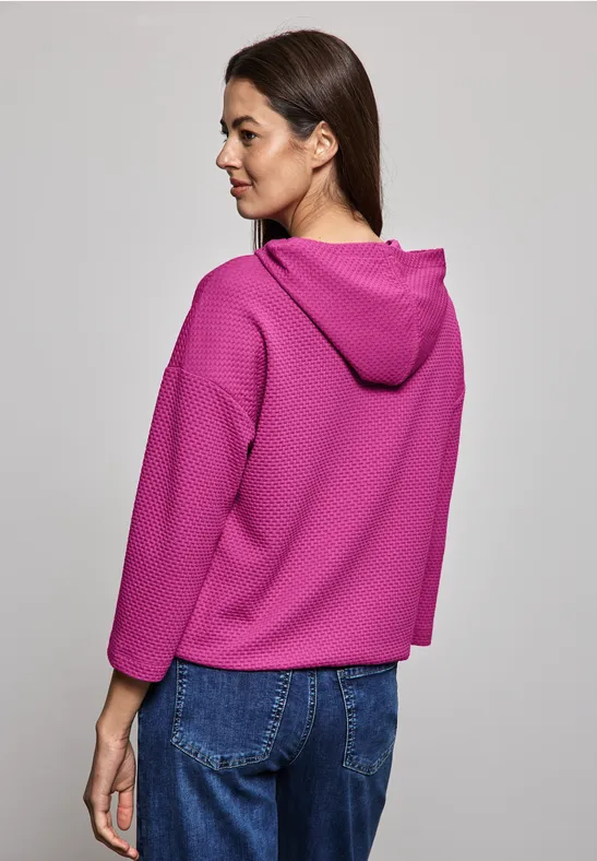 Street One Strukturshirt mit Kapuze im Angebot