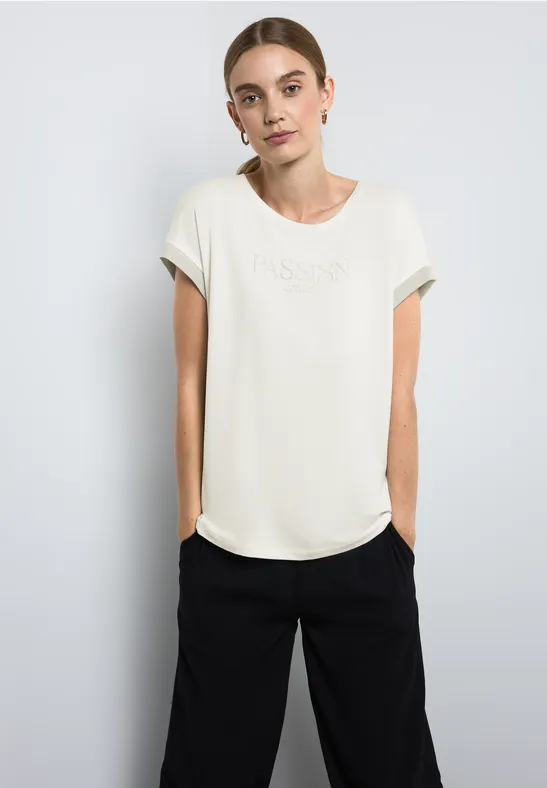 Street One T-Shirt mit Wording Fabrikpreis