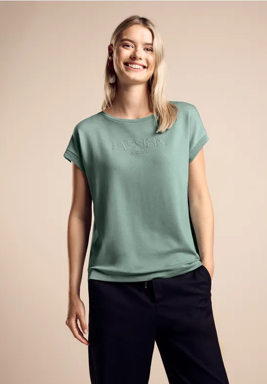 Street One T-Shirt mit Wording Begrenztes Angebot