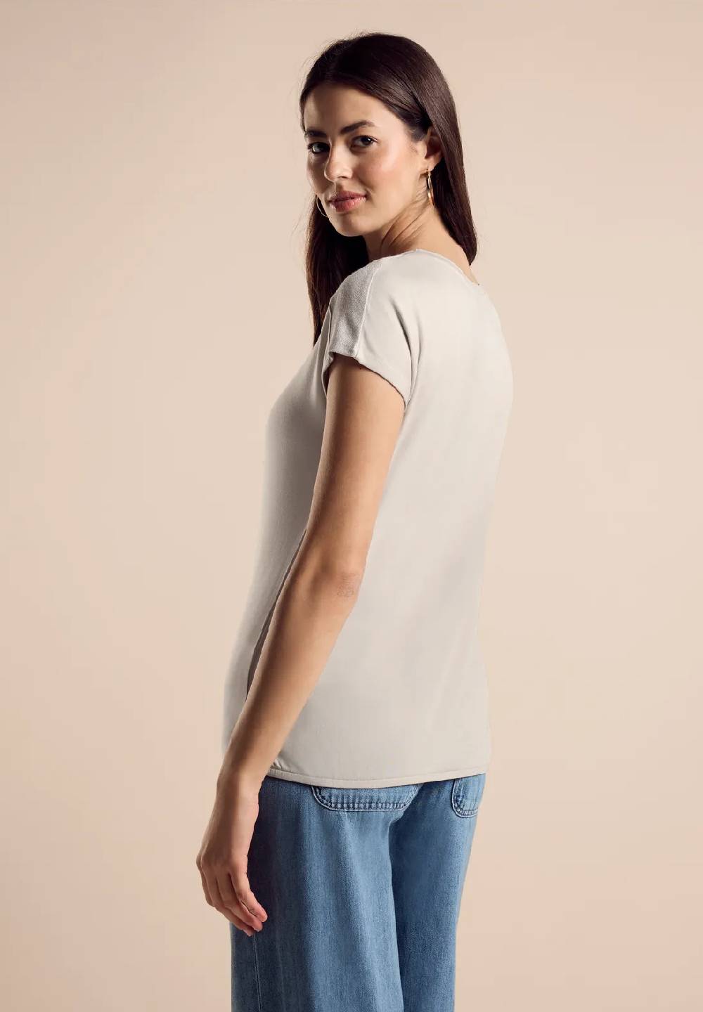 Street One T-Shirt mit Glanz-Detail Preisnachlass
