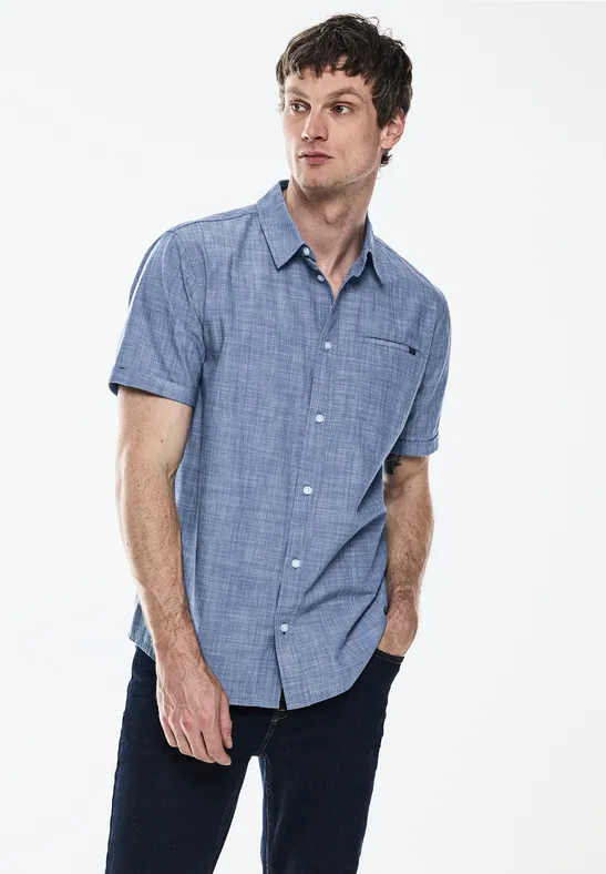 Street One Chambray Kurzarmhemd Top Angebot
