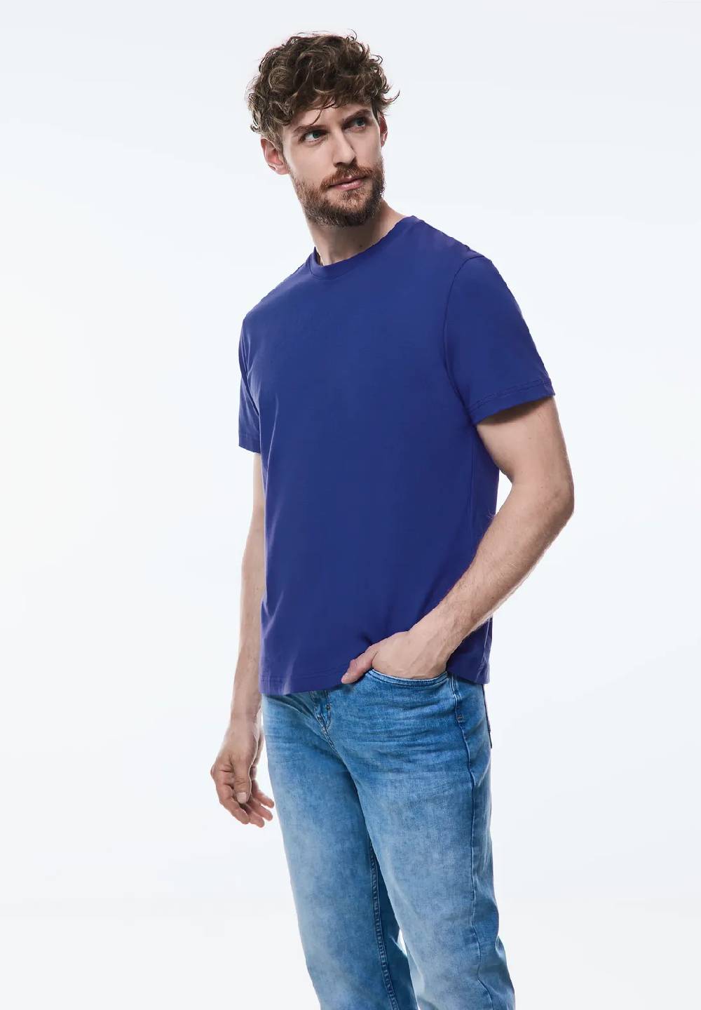 Street One Basic T-Shirt in Unifarbe Räumungsverkauf