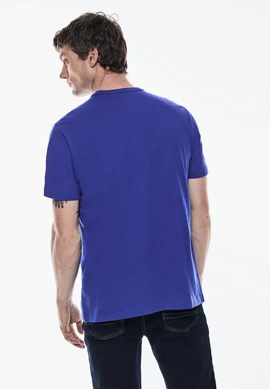 Street One Slub T-Shirt mit Print Kauf eins, bekomm eins gratis