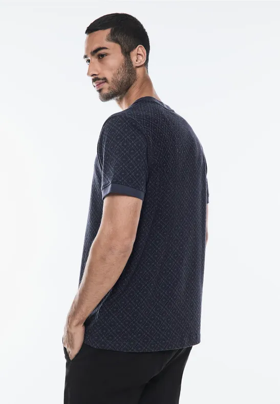 Street One Gemustertes Henley T-Shirt Wochenangebot