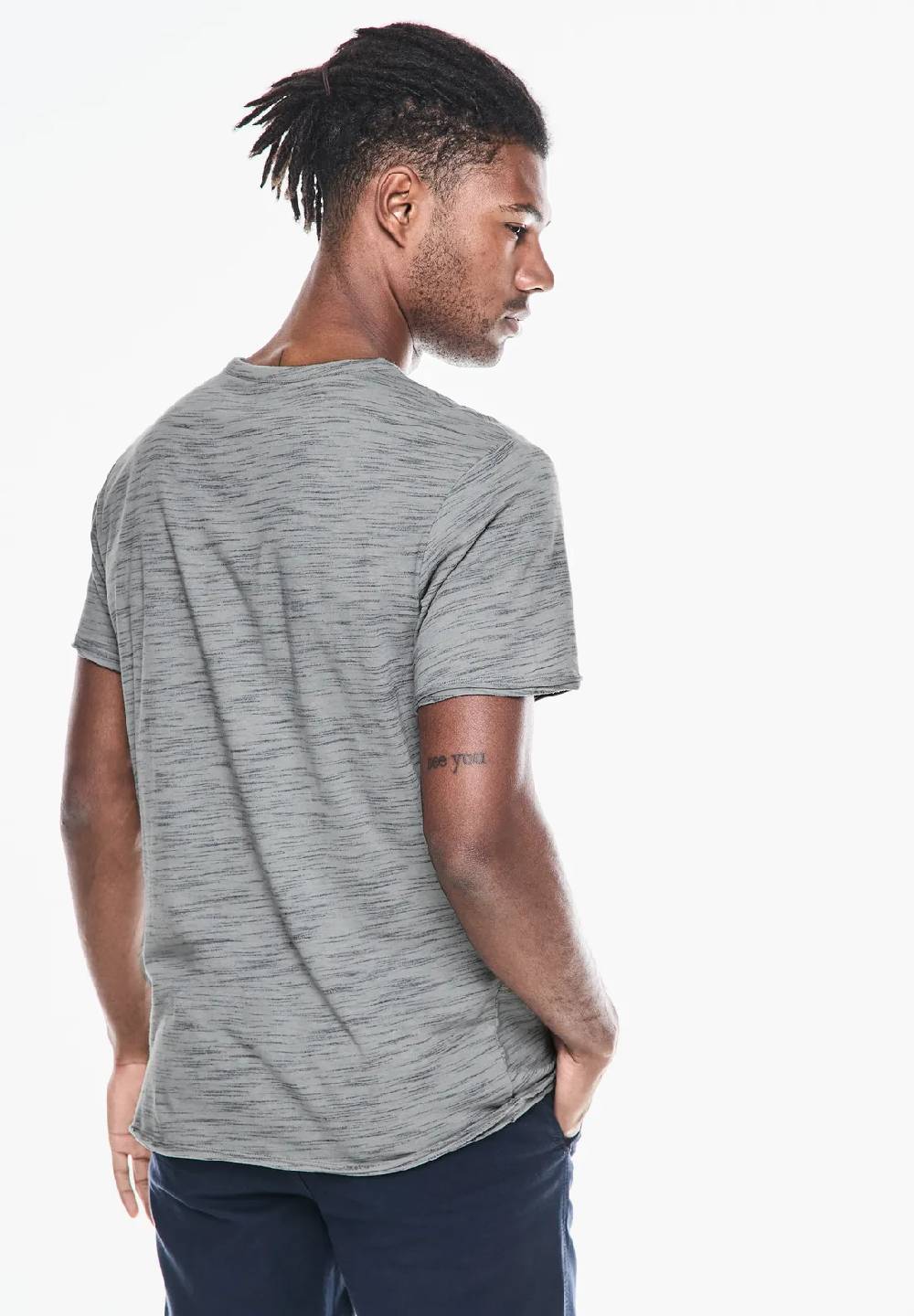 Street One Space Dye V-Neck T-Shirt Nur für heute