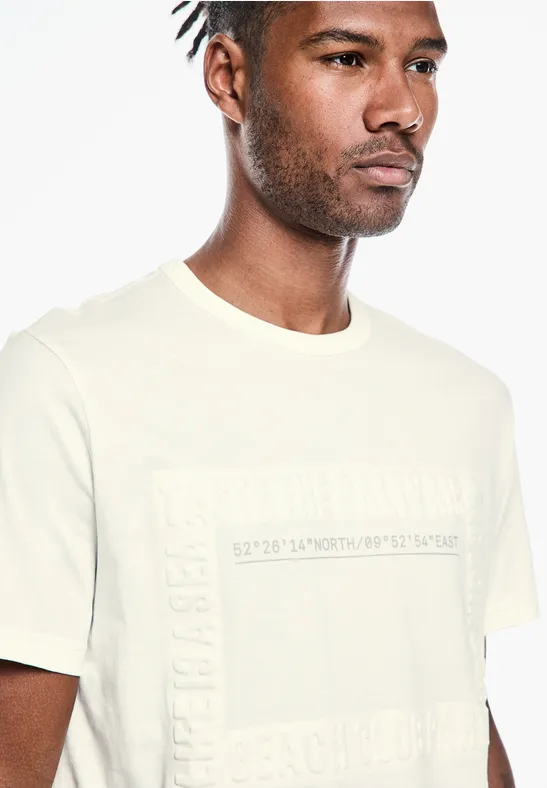 Street One T-Shirt mit 3D Wording Vierteljährliche Förderung