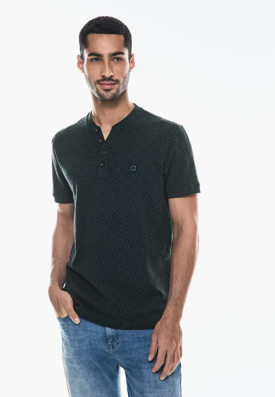 Street One Gemustertes Henley T-Shirt Discount Store für neue Produkte