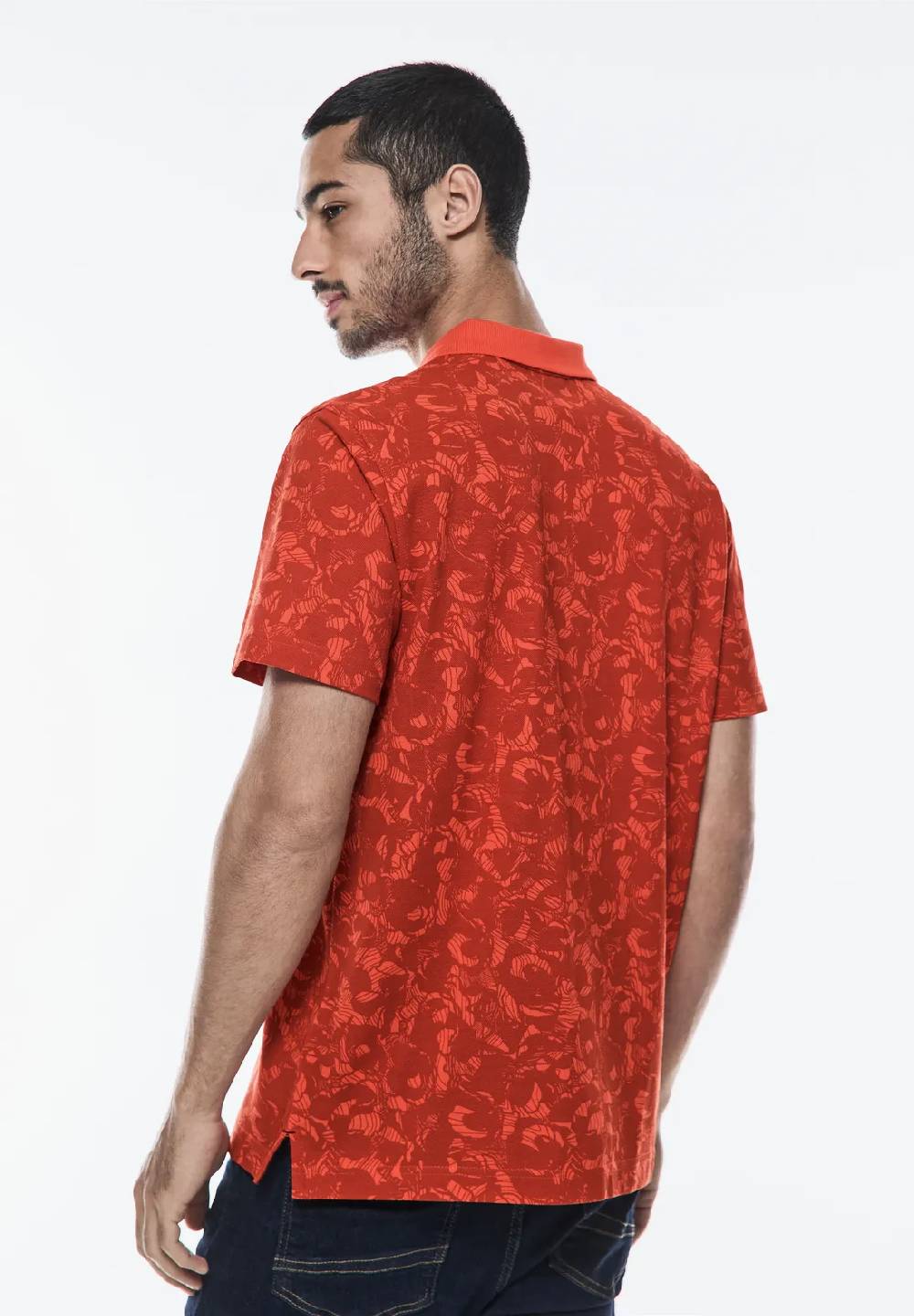 Street One Piquée Print Poloshirt Nur noch ein Tag übrig