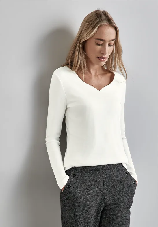 Street One Shirt mit Herzausschnitt Exklusivangebot