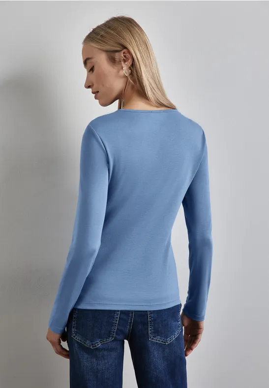 Street One Shirt mit Herzausschnitt Weihnachtsangebot